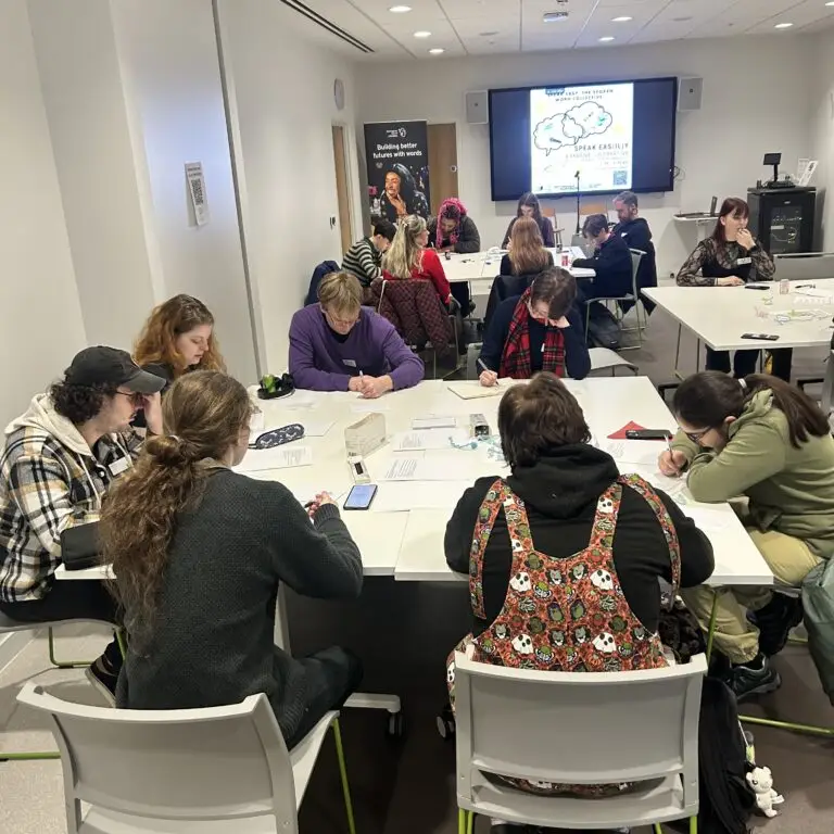Speak Easy Spoken Word Collective for emerging poets and writers in Nottingham, offering open mic nights and workshops.